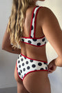 Clara Bottom in black polka