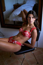 Isabel Top in red blossom